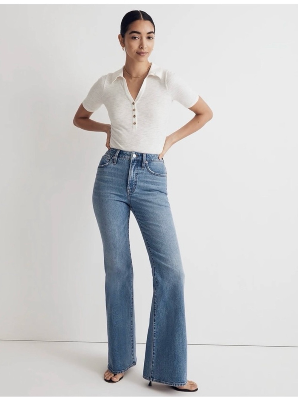 Madewell Perfect Vintage Flare in Tarlow wash 31 Petite (Tailored to Curvy Fit)